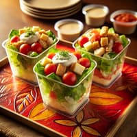 Салат цезарь для фуршета в Алматы, кейтеринг